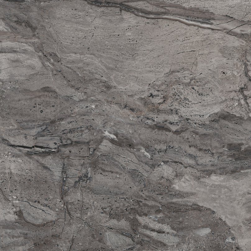 Керамическая плитка Baldocer Dreire Carbone, цвет серый, поверхность глянцевая, квадрат, 447x447