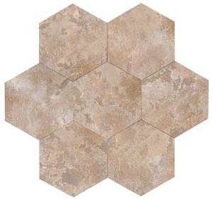 Керамическая плитка Arkadia Palatium Gli Indovini Esagono Lato, цвет бежевый, поверхность матовая, прямоугольник, 165x185