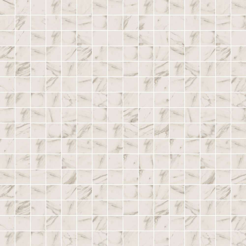 Мозаика ABK Mos.Art Calacatta Select Lux 1SL09053, цвет белый бежевый, поверхность глянцевая, квадрат, 300x300