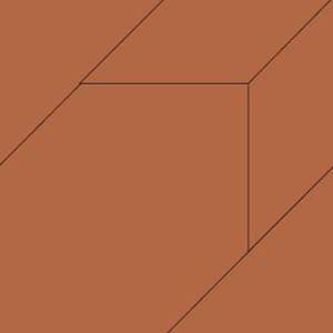 Керамогранит Mutina Tierras Rust Trio PUTM07, цвет терракотовый, поверхность матовая, квадрат, 1200x1200