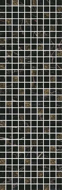 Декоративные элементы Kerama Marazzi Декор Астория черный мозаичный MM12111, цвет чёрный, поверхность глянцевая, прямоугольник, 250x750