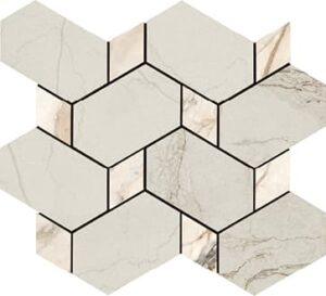 Мозаика Ava Bolgheri Stone Tex White Nat Ret 196091, цвет белый, поверхность натуральная, , 260x300