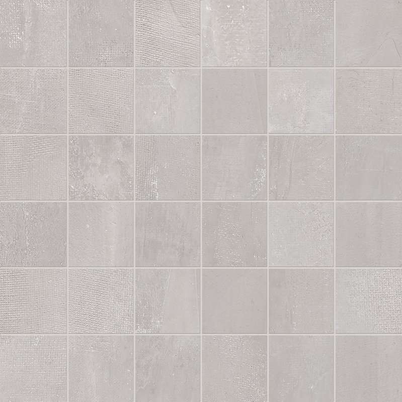 Мозаика Provenza Gesso Mosaico 5X5 Pearl Grey E3E6, цвет серый, поверхность матовая, квадрат, 300x300