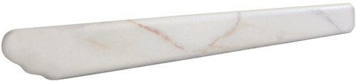 Бордюры Exagres Rem. Marbles Calcatta Izquerrdo, цвет белый, поверхность матовая, прямоугольник, 30x330