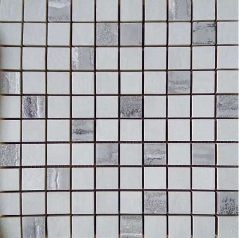 Мозаика Brennero Mos. Fizzy Touch Perla, цвет серый, поверхность матовая, квадрат, 250x250