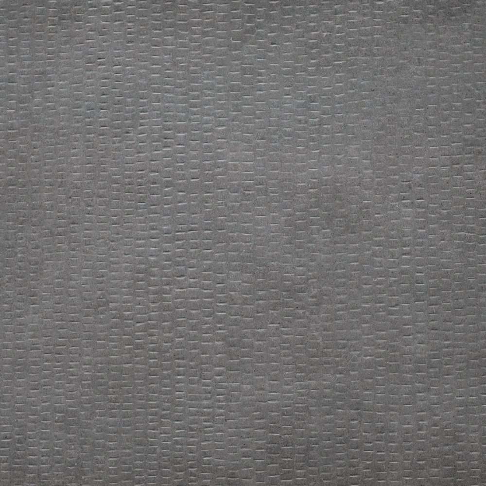 Керамогранит Vallelunga Creo Antracite Carve 6000144, цвет серый, поверхность структурированная, квадрат, 600x600