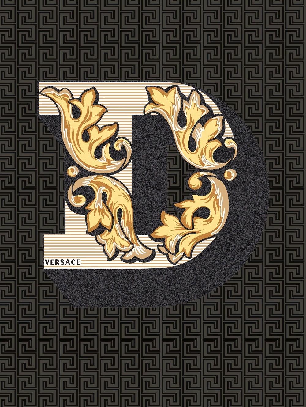 Декоративные элементы Versace Alphabet Lettera Nera D 48973, цвет разноцветный, поверхность глянцевая, прямоугольник, 145x194