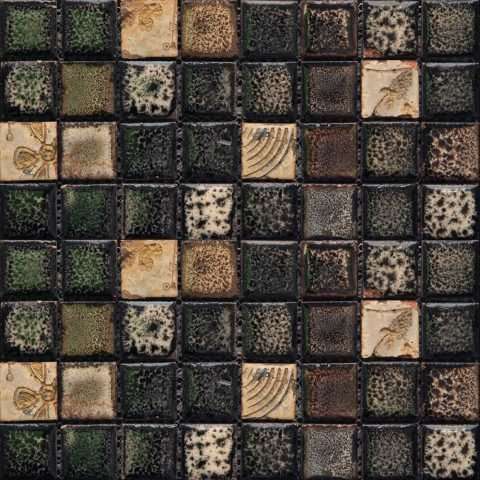 Мозаика Gaudi Vint-9(3), цвет разноцветный, поверхность глазурованная, квадрат, 280x280