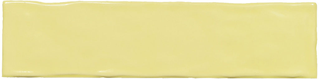 Керамическая плитка El Barco Music Lemon, цвет жёлтый, поверхность глянцевая рельефная, прямоугольник, 75x300