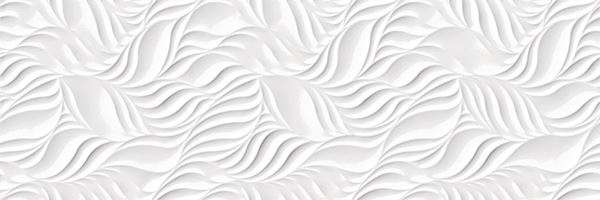 Керамическая плитка Cifre Glaciar Leaves Brillo, цвет белый, поверхность глянцевая, прямоугольник, 300x900