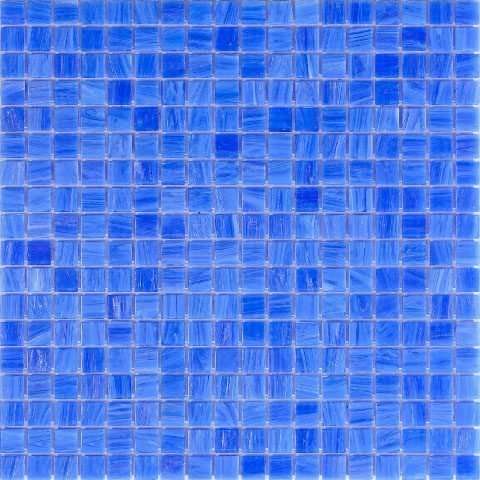 Мозаика Alma Mosaic Misty ME05, цвет синий, поверхность глянцевая, квадрат, 295x295