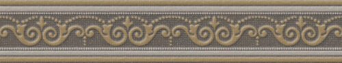 Бордюры Abita Versailles Fascia Noir, цвет серый, поверхность матовая, прямоугольник, 85x446