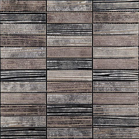 Мозаика Skalini Vegas VGS-4, цвет коричневый, поверхность матовая, квадрат, 300x300