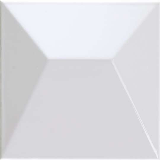 Керамическая плитка Dune Shapes 1 Japan White Gloss 187341, цвет белый, поверхность глянцевая 3d (объёмная), квадрат, 250x250