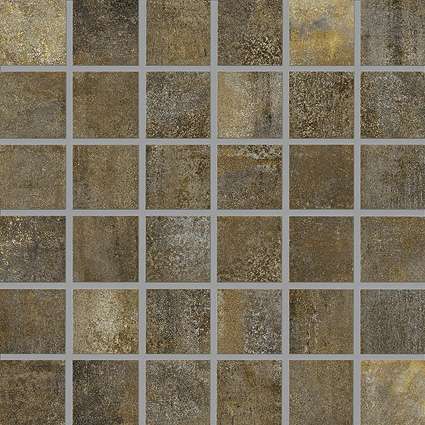 Мозаика Jasba Ronda Mosaik R10/B Rost-Mix 43225H, цвет коричневый, поверхность матовая, квадрат, 297x297