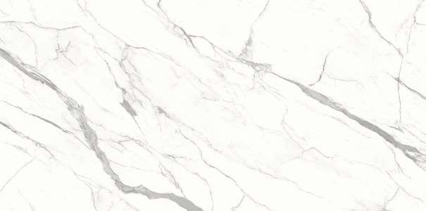 Керамогранит Ariostea Ultra Marmi Bianco Statuario Lucidato Shiny UM6L157583, цвет белый, поверхность полированная, прямоугольник, 750x1500