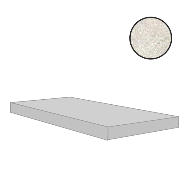 Ступени Cerim Stone Life Cotton Gradino 779090, цвет бежевый, поверхность матовая, прямоугольник, 330x1200