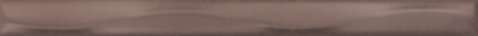 Бордюры Kerama Marazzi Карандаш Волна коричневый 205, цвет коричневый, поверхность лаппатированная, прямоугольник, 15x200