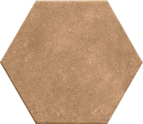 Керамогранит Marca Corona Terracreta Chamotte Esagonо J073, цвет терракотовый, поверхность матовая, шестиугольник, 216x250