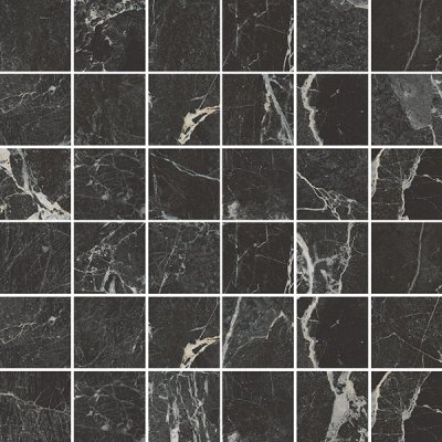 Мозаика Vitra Marmori Сан Лорен Черный Лаппато K9456208LPR1VTE0, цвет чёрный, поверхность лаппатированная, квадрат, 300x300