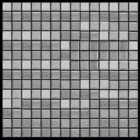 Мозаика Natural Mosaic Crystal BSU-02-20 (Стекло), цвет серый, поверхность глянцевая, квадрат, 298x298