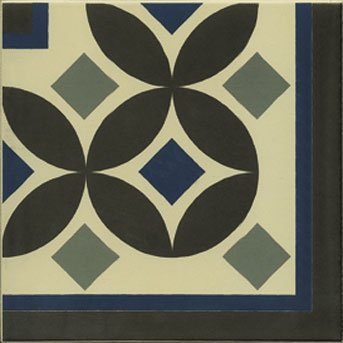 Декоративные элементы Vives 1900 Guell-3, цвет разноцветный, поверхность матовая, квадрат, 200x200