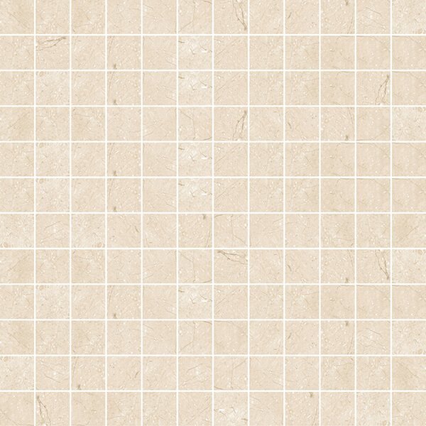 Мозаика Rodnoe Allure Crema Mosaico Marfil, цвет бежевый, поверхность глянцевая, квадрат, 300x300