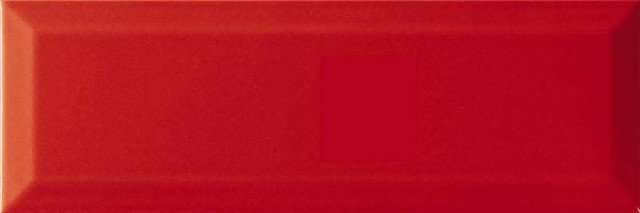 Керамическая плитка Monopole Fresh Brillo Bisel Rojo, цвет красный, поверхность глянцевая, прямоугольник кабанчик, 100x300