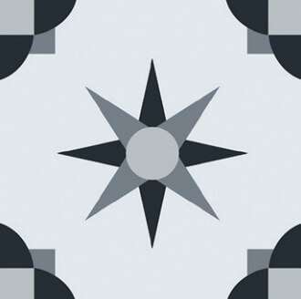Керамогранит Heralgi Gio Elmas Grey, цвет серый, поверхность матовая, квадрат, 200x200
