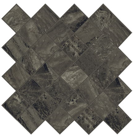 Мозаика Coliseumgres Firenze Nero Mosaico 610110000540, цвет чёрный, поверхность лаппатированная, квадрат, 270x270
