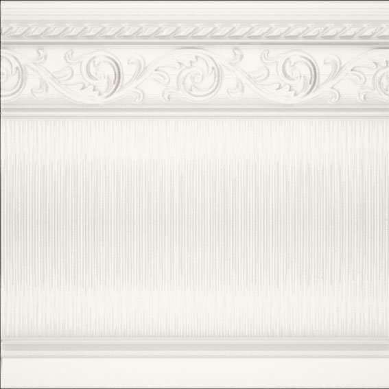 Бордюры Carmen Zocalo Yara Blanco, цвет белый, поверхность глянцевая, квадрат, 150x150