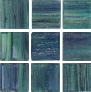Мозаика Irida Space И20.166(6), цвет зелёный синий, поверхность глянцевая, квадрат, 327x327