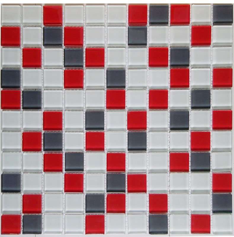 Мозаика NS Mosaic S-455, цвет разноцветный, поверхность глянцевая, квадрат, 300x300