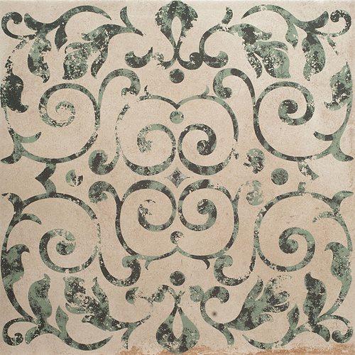 Керамическая плитка Arkadia Ornamenti Bc Verde Mod. A, цвет бежевый, поверхность матовая, квадрат, 300x300