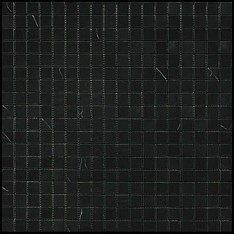 Мозаика Natural Mosaic I-Тilе (1,5X1,5) 4M009-15P, цвет чёрный, поверхность полированная, квадрат, 298x298
