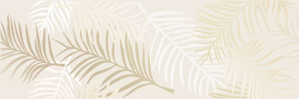 Декоративные элементы Cersanit Chance Светло-бежевый листья A15922, цвет бежевый, поверхность матовая, прямоугольник, 250x750