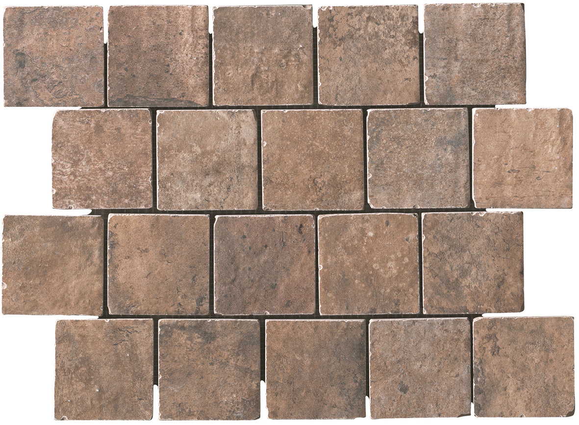 Мозаика Cir Chicago Mosaico Spacco (7,5*7,5) Old Chicago 1048268, цвет коричневый, поверхность матовая, прямоугольник, 300x400