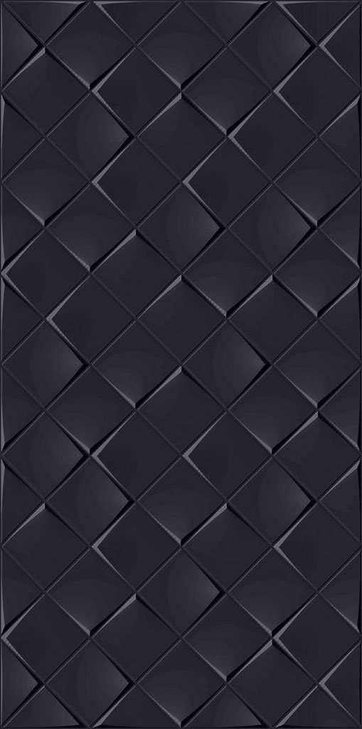 Керамическая плитка Villeroy Boch Monochrome Magic 1588BL91, цвет чёрный, поверхность глянцевая, прямоугольник, 300x600