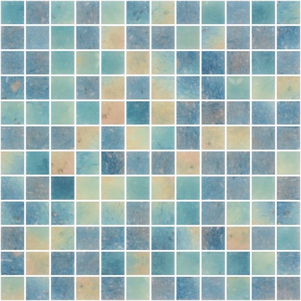 Мозаика Onix Mosaico Lake Antislip, цвет бежевый голубой, поверхность матовая, квадрат, 311x311