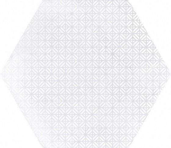 Керамогранит Equipe Urban Hexagon Melange Light 23516, цвет белый, поверхность матовая, шестиугольник, 254x292