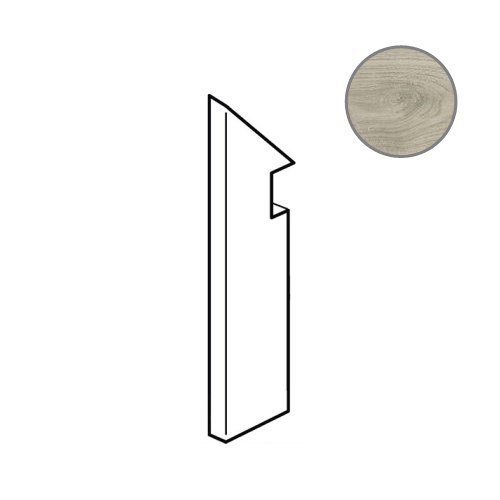 Бордюры Fap Fapnest Silver Battiscopa Sag Sx Matt fOB4, цвет серый, поверхность матовая, прямоугольник, 75x300