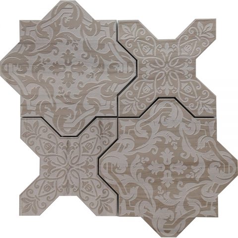 Керамическая плитка Skalini Pantheon PNV Grey, цвет серый, поверхность матовая, квадрат, 239x239