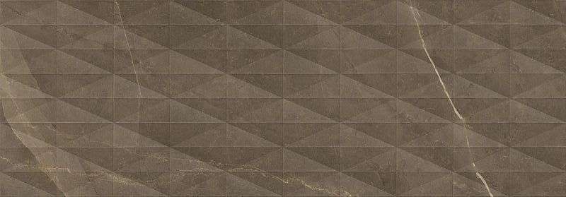 Керамическая плитка Marazzi Italy Allmarble Wall Pulpis Struttura Pave 3D Satin M6TP, цвет коричневый, поверхность сатинированная 3d (объёмная), прямоугольник, 400x1200