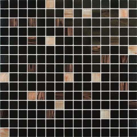 Мозаика Alma Mosaic Смеси 20 Goodnight(m) CN/897(m), цвет коричневый бежевый чёрный, поверхность глянцевая, квадрат, 327x327