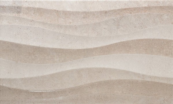 Керамическая плитка Pamesa At. Badem Ondas Tortora, цвет бежевый, поверхность глянцевая, прямоугольник, 333x550