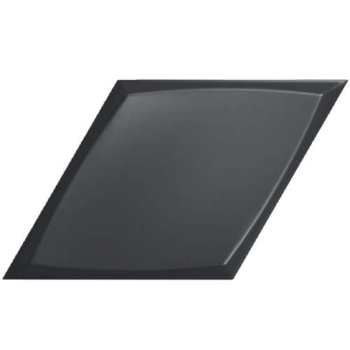 Керамическая плитка ZYX Evoke Diamond Zoom Black Matt 218269, цвет чёрный тёмный, поверхность матовая, прямоугольник, 150x259