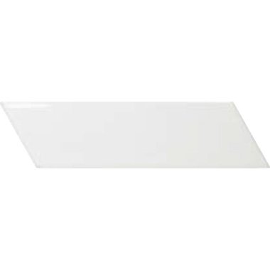 Керамическая плитка Equipe Chevron Wall White Right Matt 23361, цвет белый, поверхность матовая, шеврон, 52x186