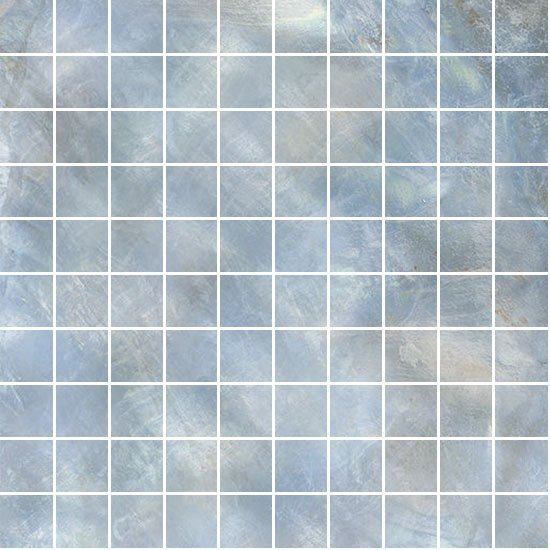 Мозаика Roberto Cavalli Bright Pearl Mos. Rainbow Rett. 531278, цвет голубой, поверхность матовая, квадрат, 300x300