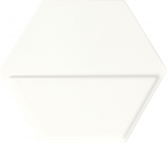 Керамическая плитка Dune Arena Exa Medium White 187441, цвет белый, поверхность матовая 3d (объёмная), шестиугольник, 230x270