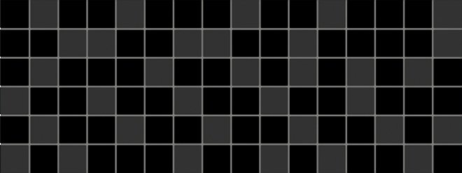 Мозаика Kerama Marazzi Декор Бельканто мозаичный 171\15078, цвет чёрный, поверхность матовая, прямоугольник, 150x400